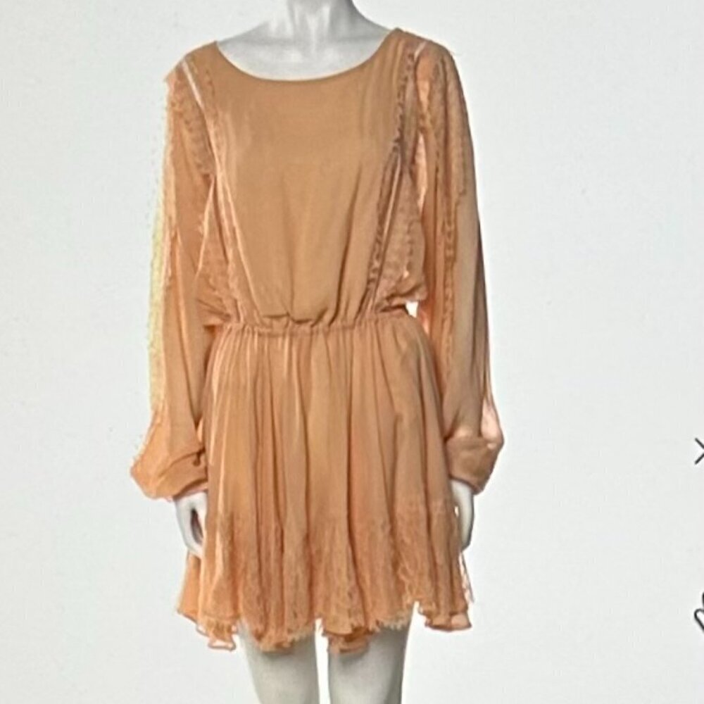 LOVESHACKFANCY Silk Mini Dress Size S